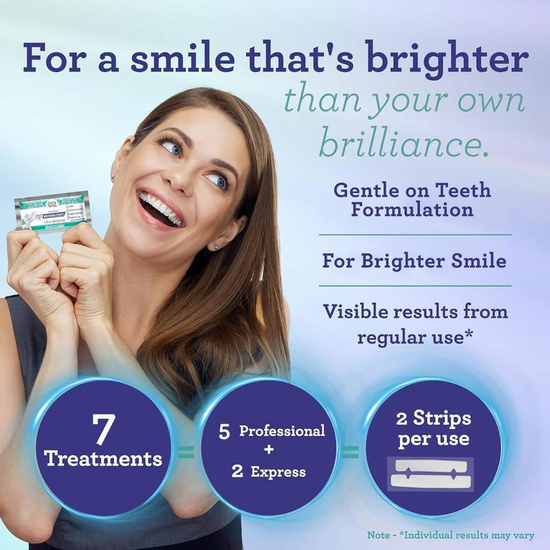 Gurunanda 7-Day Whitening Strips – Sensitive Teeth, No Slip, Bright Smile!