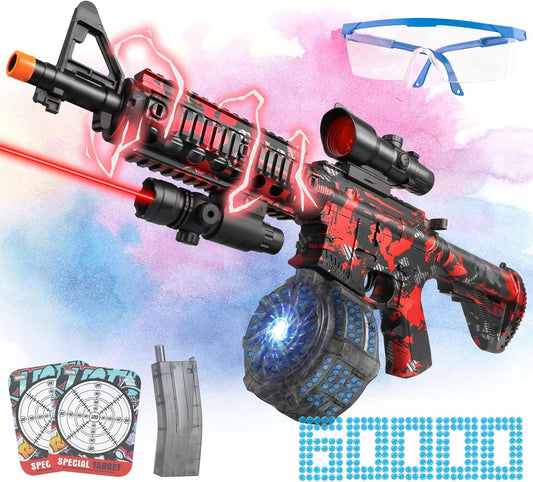 High-Power Gel Splat Blaster – Electric & Manual Combo | 60K Gels Included