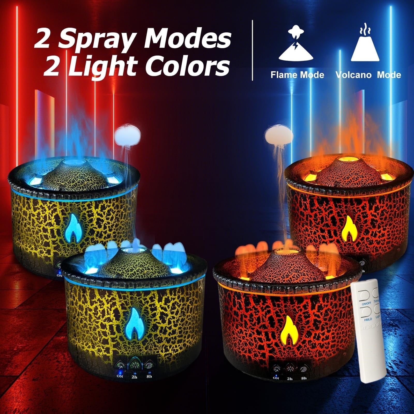 SerenityMist™ 300ml Ultrasonic Aroma Diffuser & Cool Mist Humidifier w/ Remote + LED