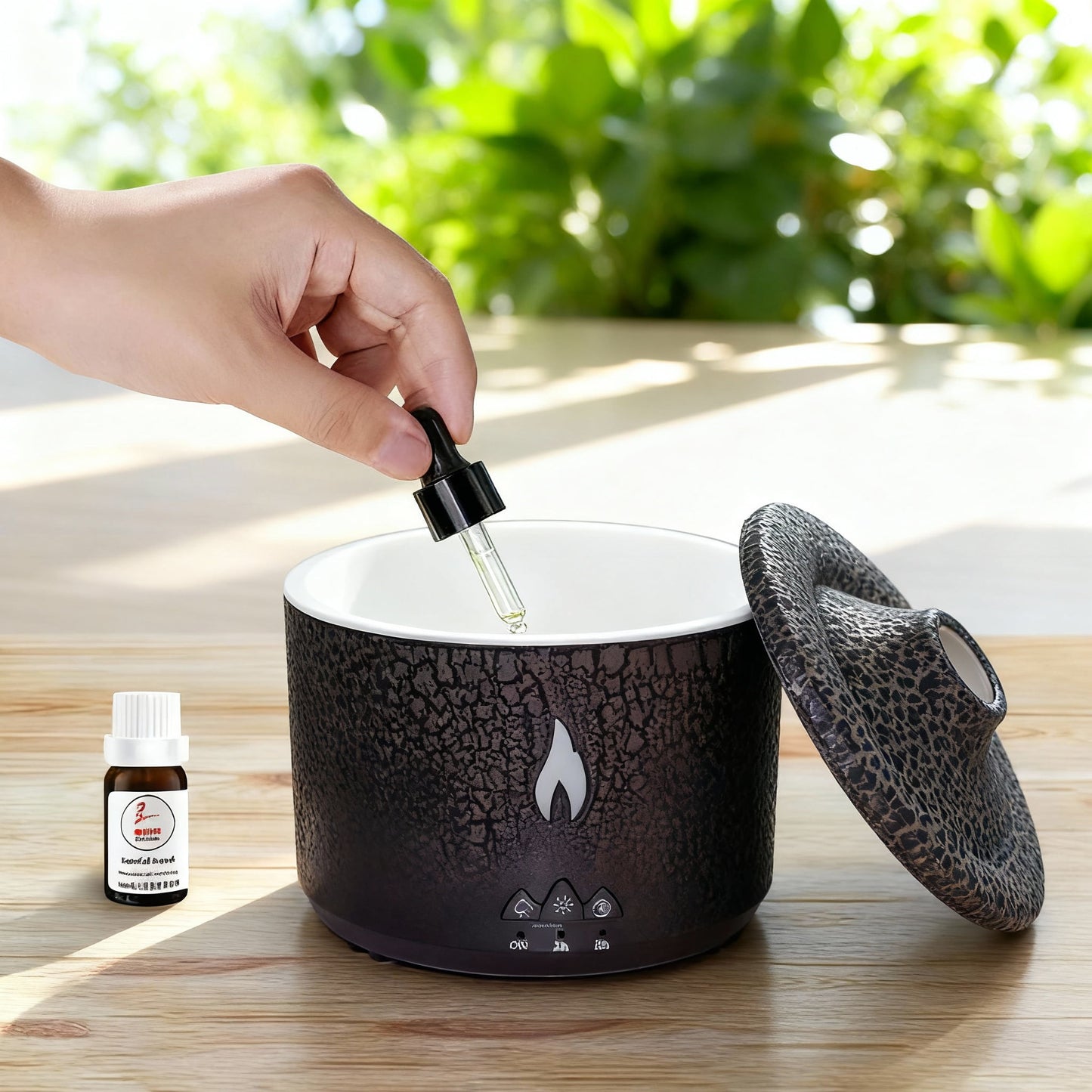 SerenityMist™ 300ml Ultrasonic Aroma Diffuser & Cool Mist Humidifier w/ Remote + LED
